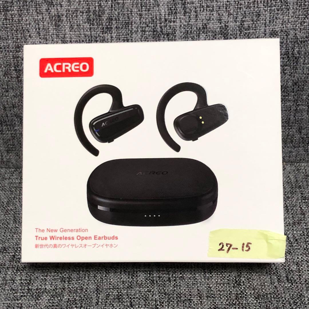 ACREO ワイヤレスイヤホン Bluetooth イヤホン 防水 ブラック 黒