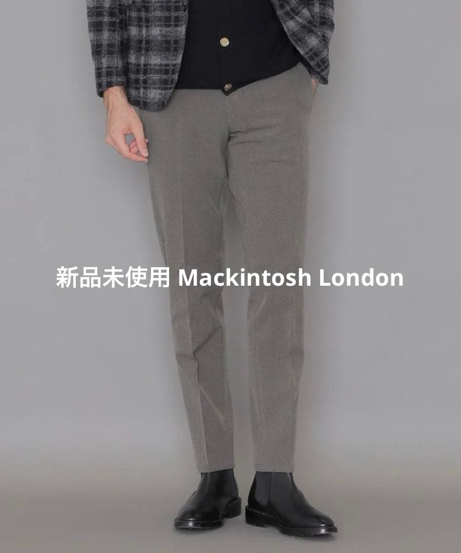 新品未使用☆マッキントッシュ 裏起毛ストレッチパンツ ライドグレー82（M）