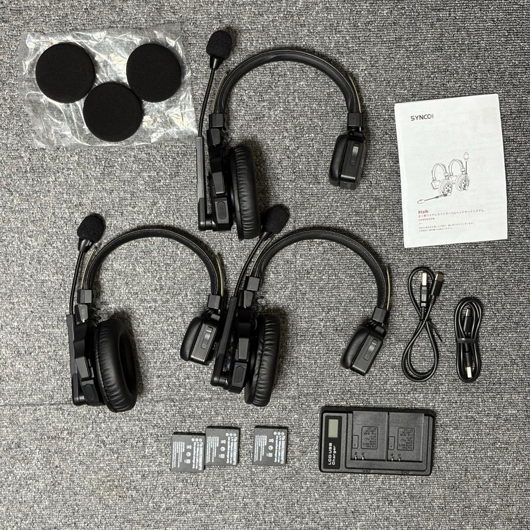 SYNCO XTALK 3セット　ワイヤレスインカム