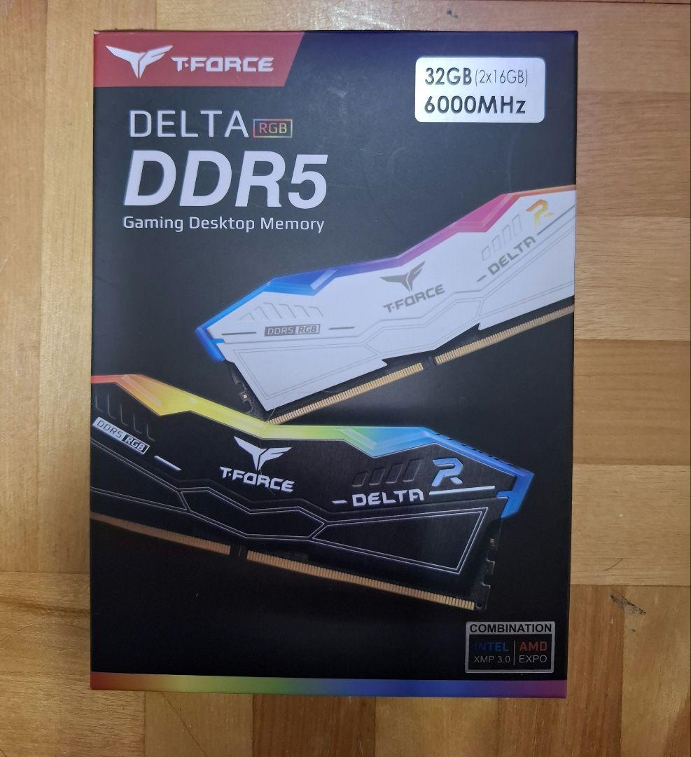 メモリー T-FORCE DELTA RGB DDR5 6000MHz 32GB