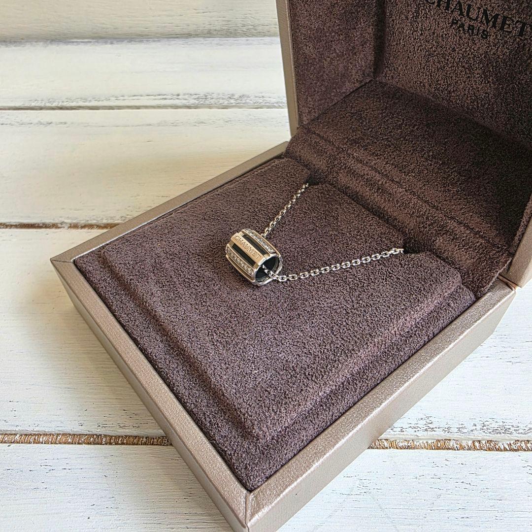 ショーメ クラスワン　ハーフダイヤ　ネックレス 18K WG