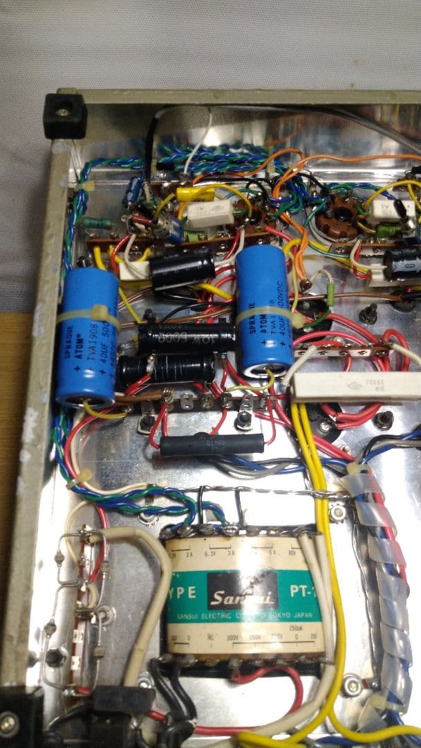 真空管アンプ 6L6シングルSRPPステレオ個人製作