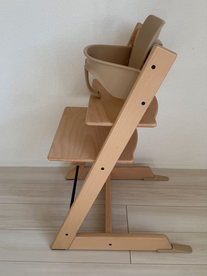 ストッケ　トリップトラップ　ナチュラル　ベビーセット付き