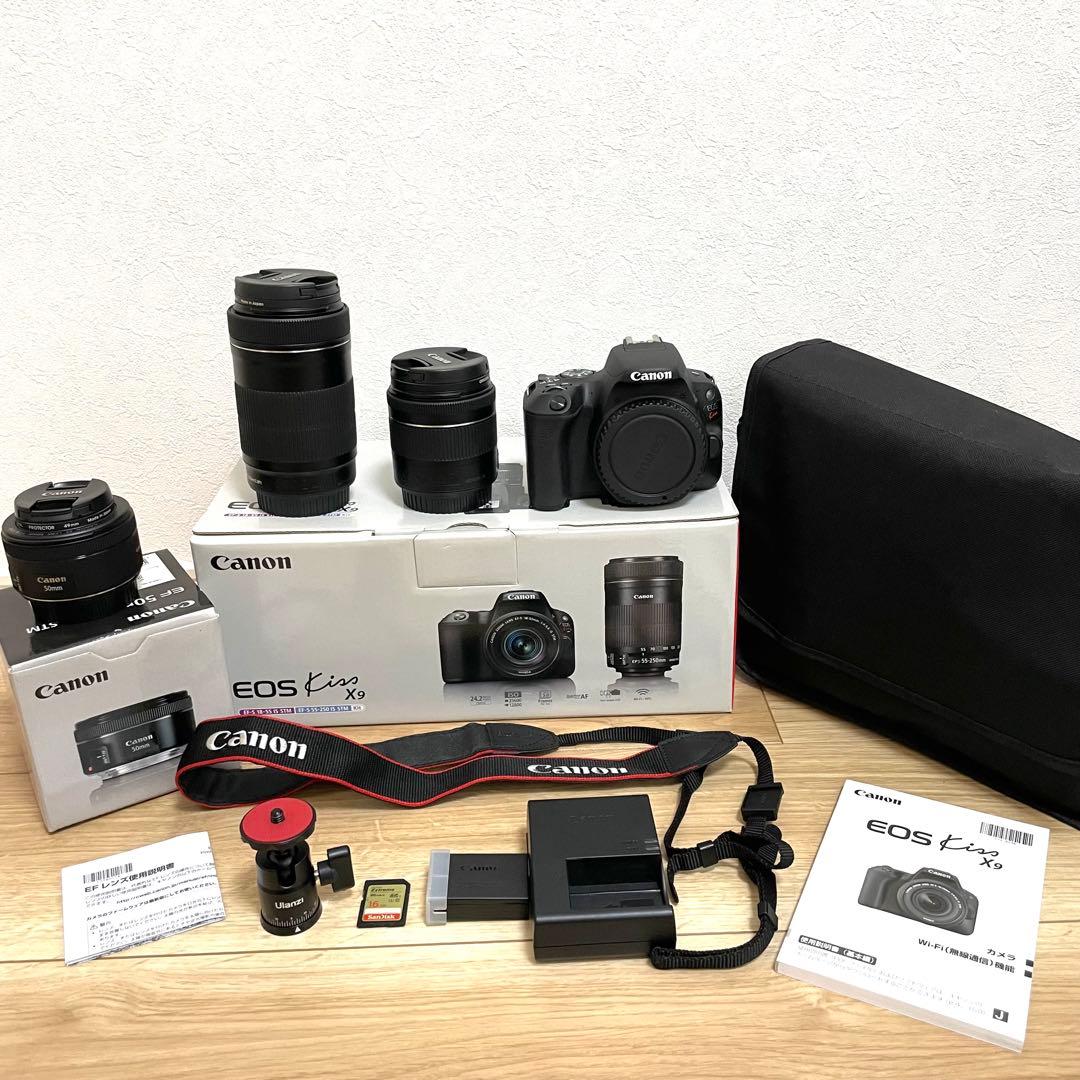 Canon EOS Kiss X9ダブルズームキット 単焦点レンズ その他セット