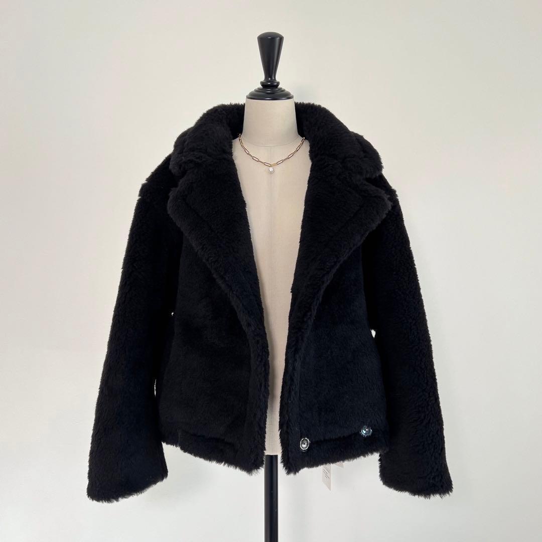 新型最新作❗️ベアクロップドコート アルパカ素材 MaxMaraお好きな方
