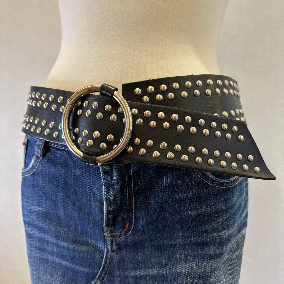 小物 HYSTERIC GLAMOUR archive studs belt Y2K