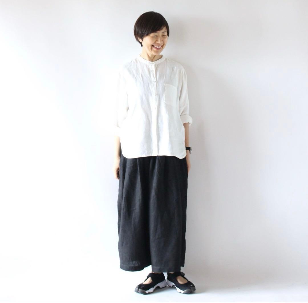 foglinenwork キナル 金子敦子さんコラボ ごきげんパンツ ブラック