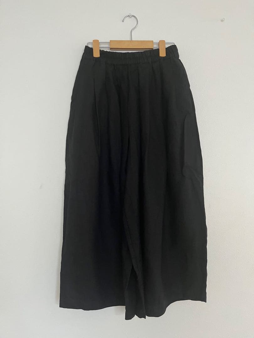 foglinenwork キナル 金子敦子さんコラボ ごきげんパンツ ブラック