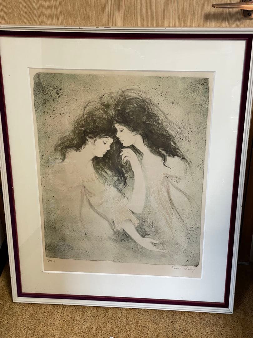 貴重　ベルナールシャロワ　リトグラフ画家サインあり。