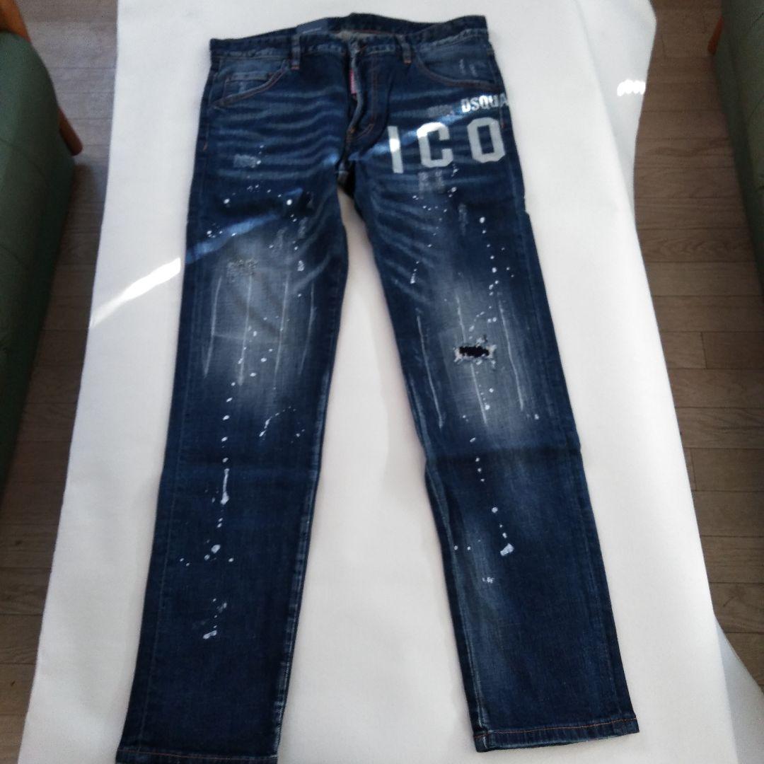 DSQUARED2 ダークブルースリムフィットデニム　50