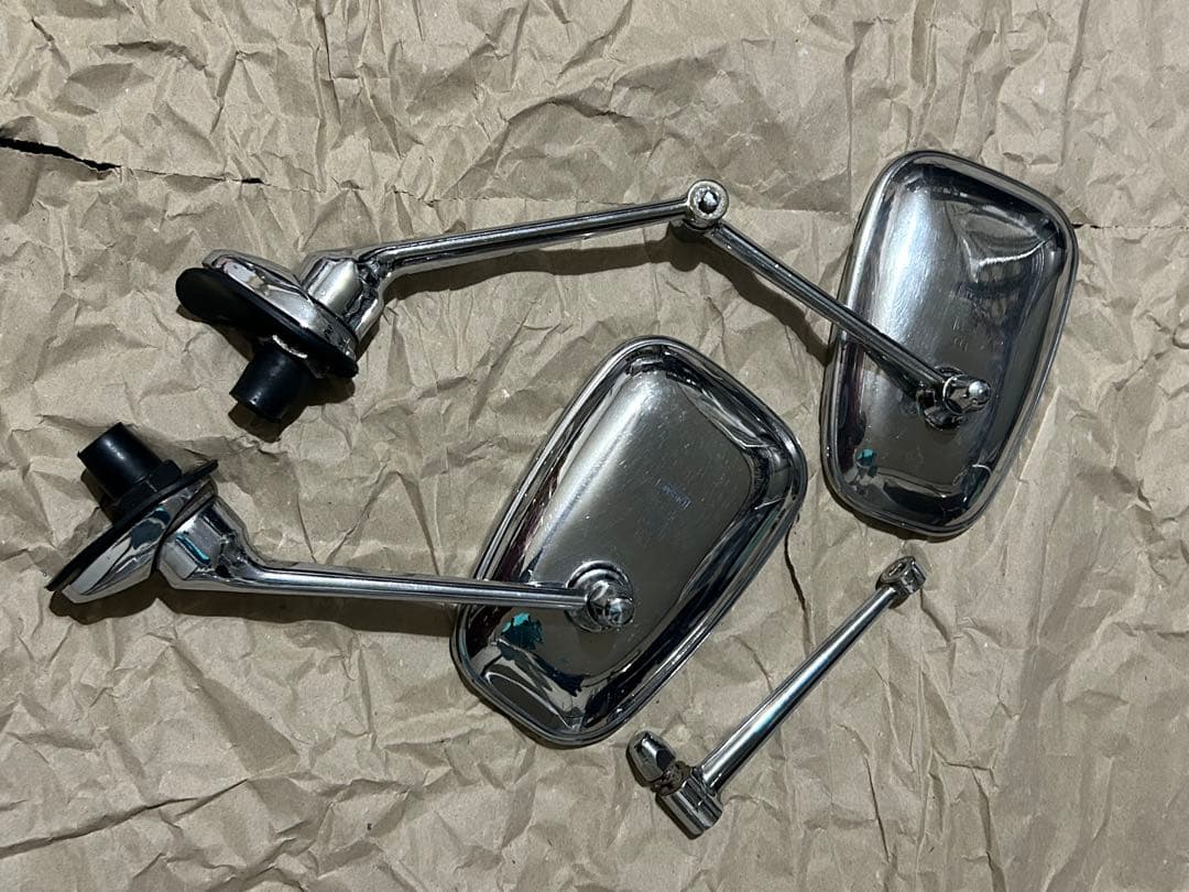 親*方様 英国 DESMOミラー クローム 2個セット