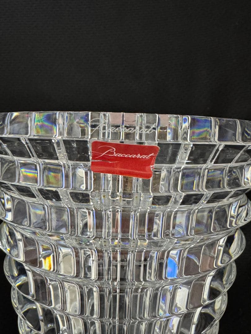 Baccarat バカラ アイベースS クリスタル ガラス花瓶 フラワースタンド