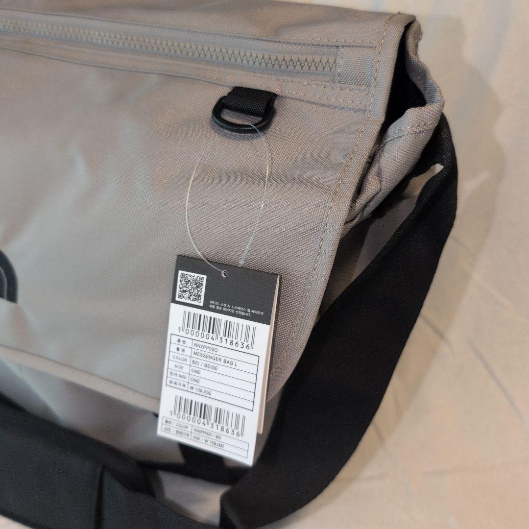 新品 ノースフェイス / ホワイトレーベル メッセンジャーバッグ L ベージュ