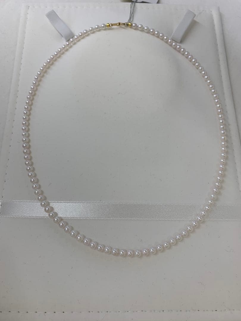 はる　珍しい　テリきれい　3.5-4mm アコヤベビーパール　ネックレス