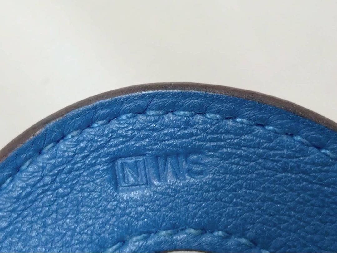 HERMES エルメス アノー シェーヌダンクル バングル ブルー