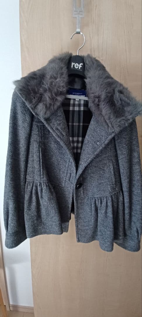 BURBERRYBLUE LABELバーバリーブルーレーベル　グレー　コート