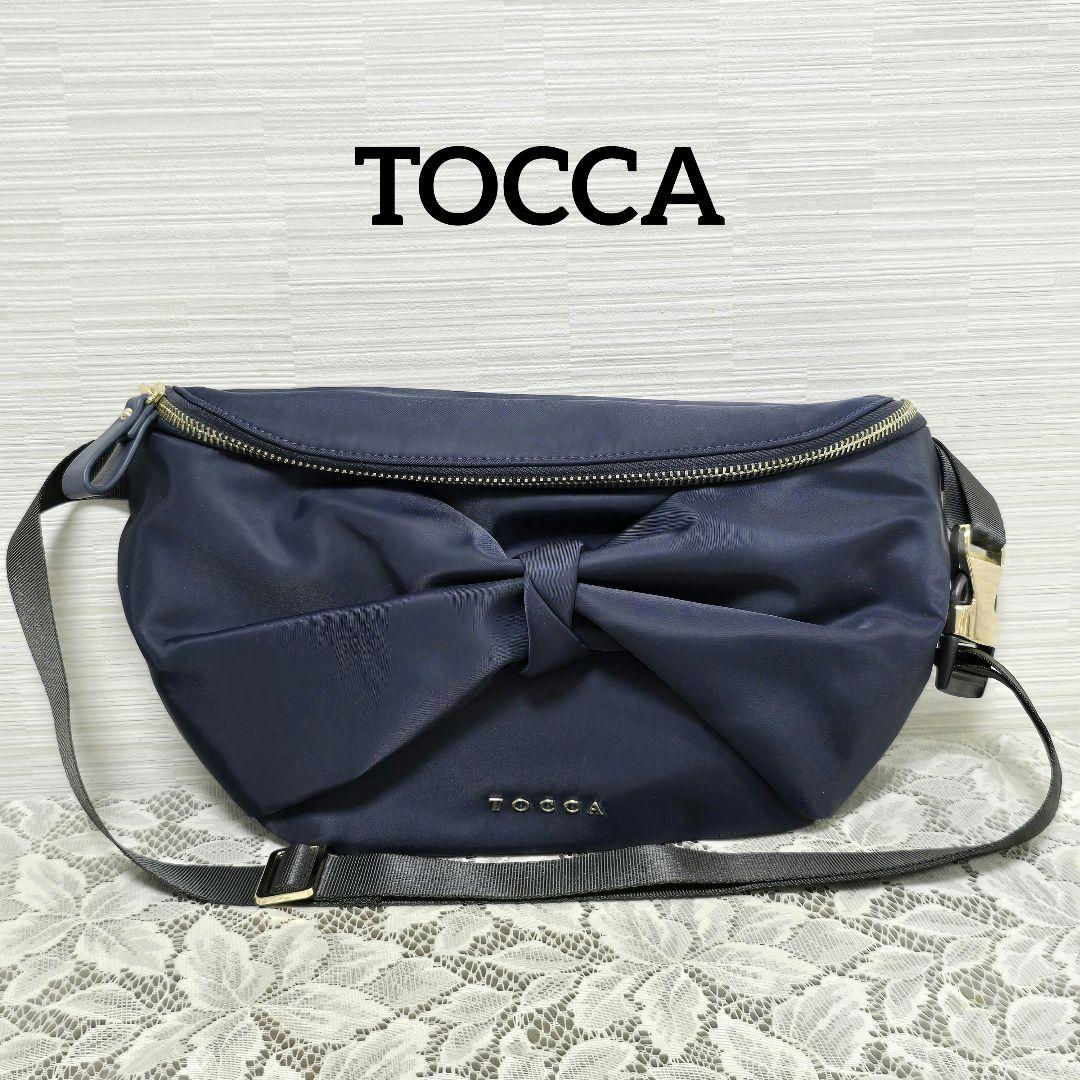 TOCCA RIBBON KNOT BODY BAG ボディ バッグ ネイビー系