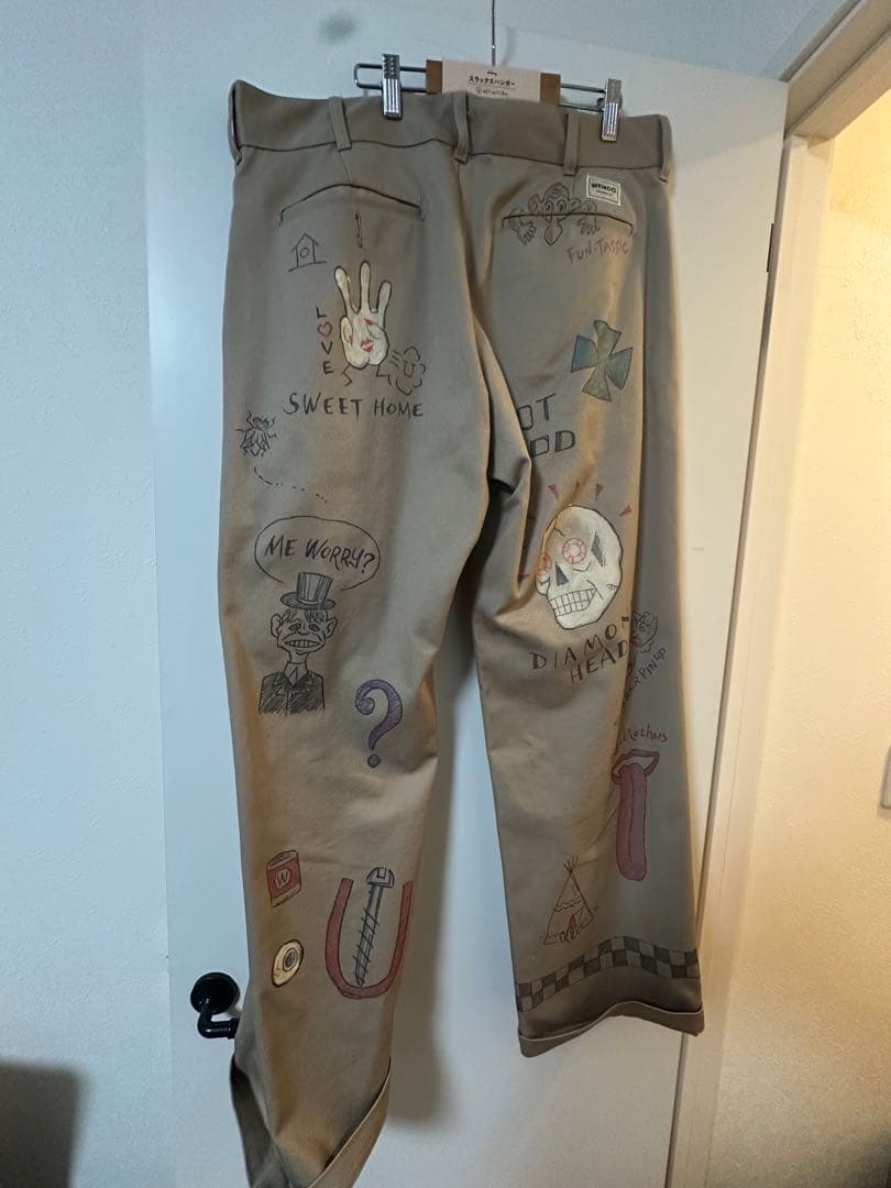 パンツ WEIRDO WIND UP PANTS HAND PAINT W36