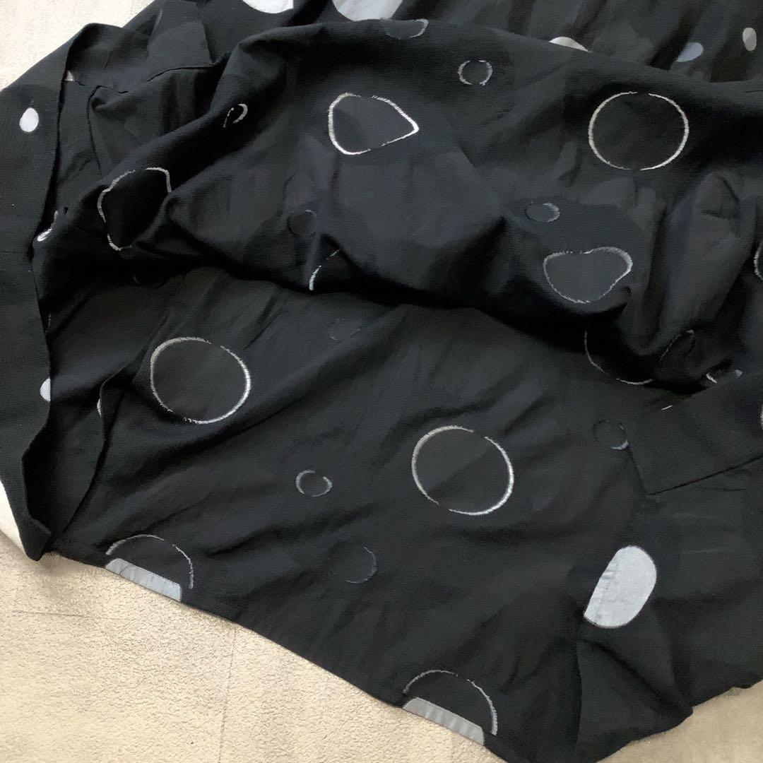 美品 慈雨 センソユニコ ランダムドット アシンメトリー デザイン ワンピース