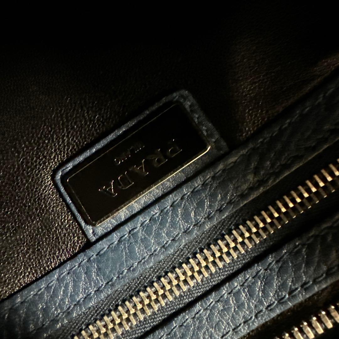 【最終値下】プラダ ショルダーバッグ VA1034 オルトレマーレブルー レザー