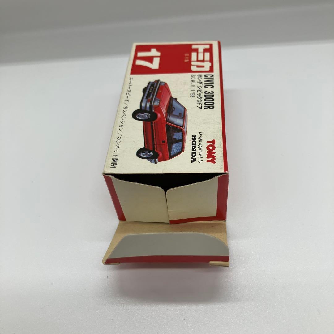 赤箱日本製トミカ　ホンダシビック3ドア