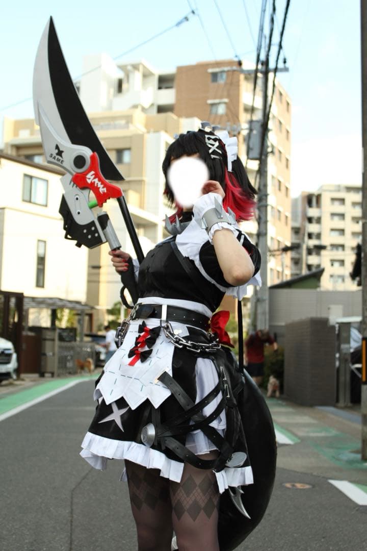 ま*め様 ゼンゼロ エレン・ジョー コスプレ フルセット しっぽ付き