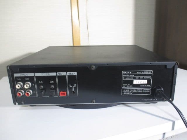 美品SONY MDデッキ MDS-S37