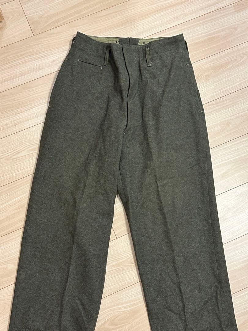 ミリタリー 50s ?ウールパンツ スラックス　トラウザー 古着