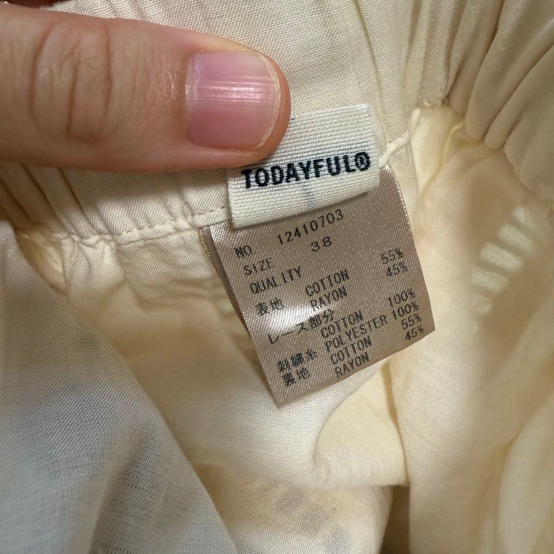 TODAYFUL Embroidery Patchwork パンツ 38 刺繍