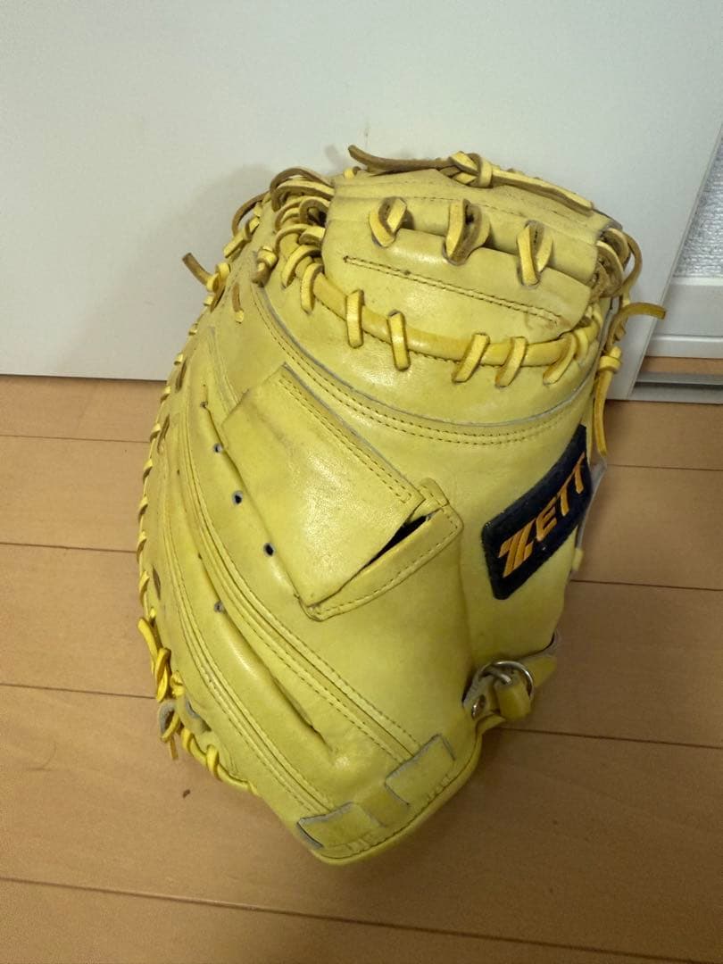ZETT イエロー キャッチャーミット　美品