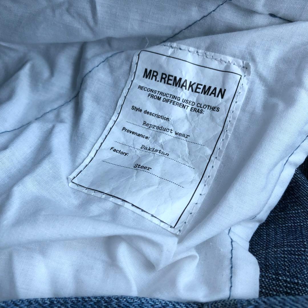 MR.REMAKE MAN.　ダメージ加工パッチワークデニムパンツ再構築リメイク