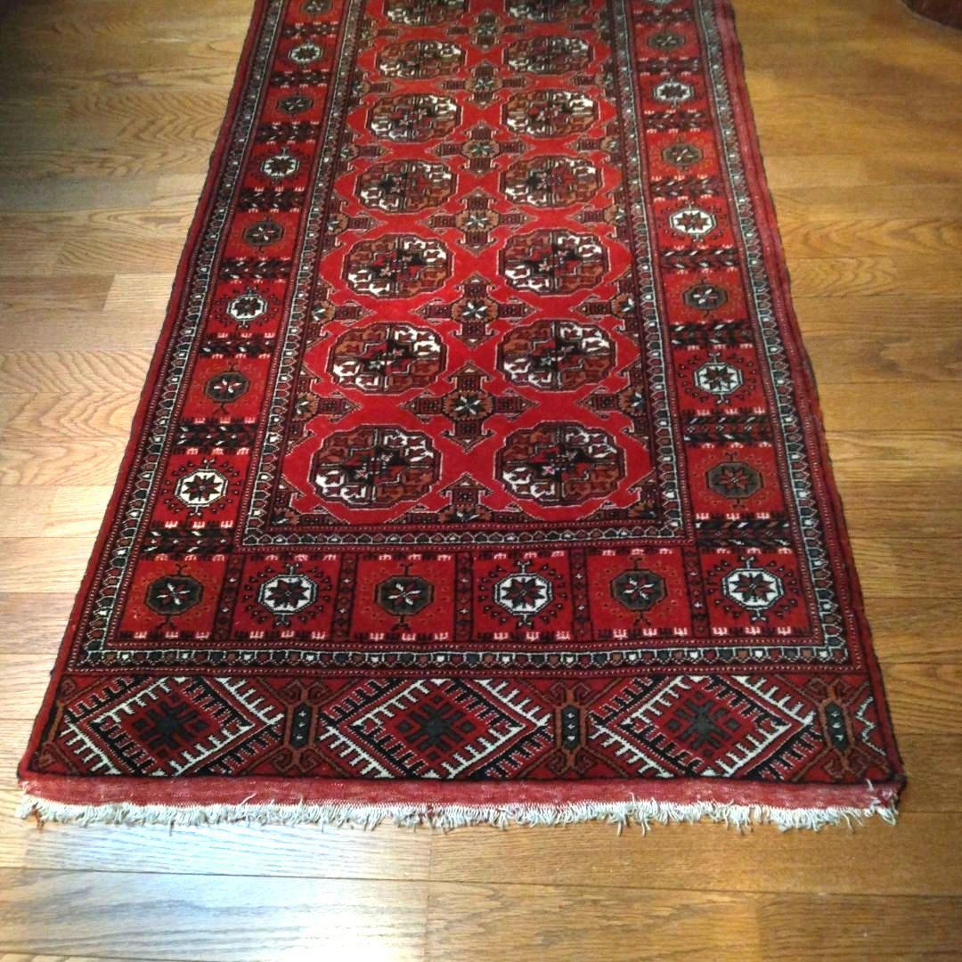手織り　トルクメン絨毯　ヴィンテージラグ　トライバルラグ
