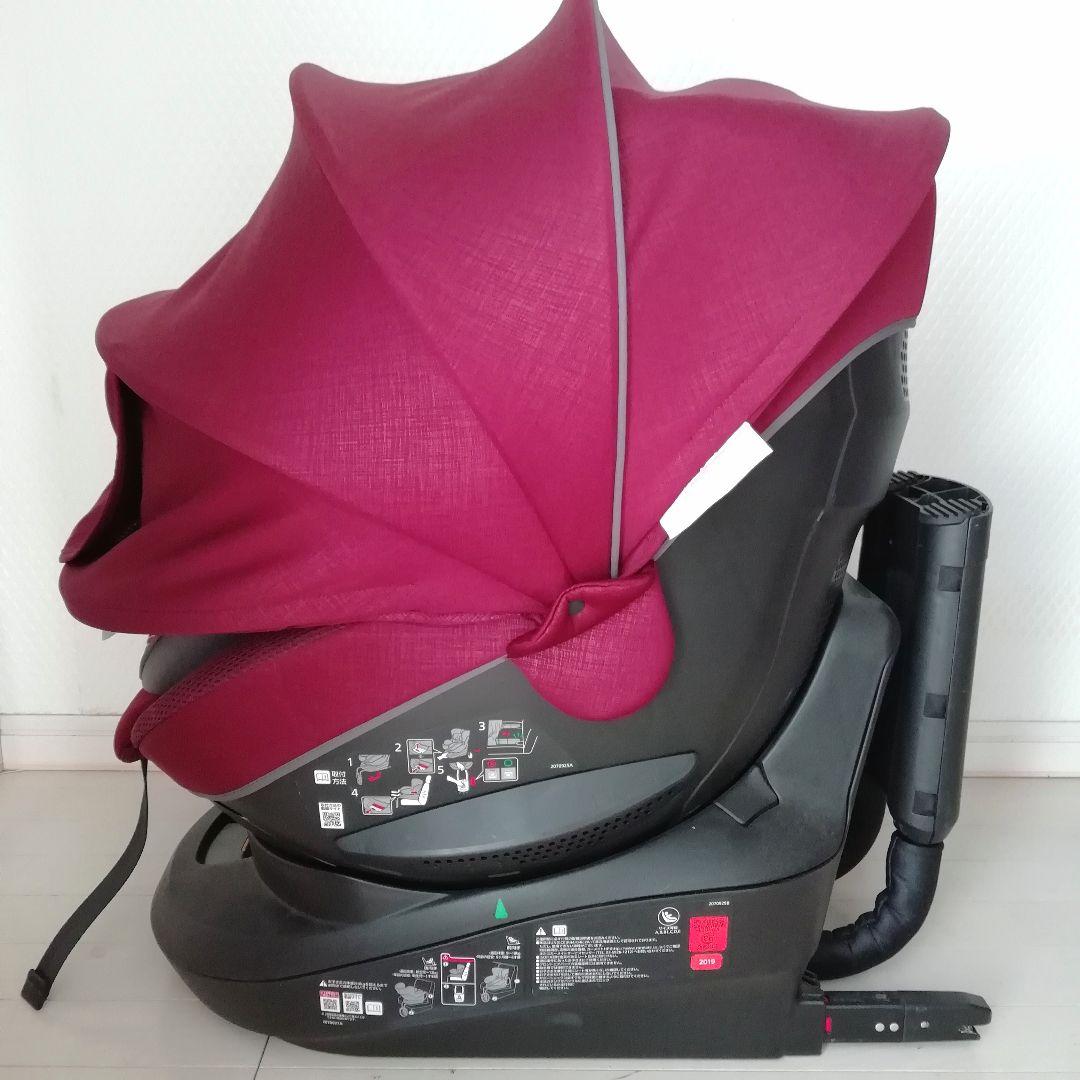 【美品】チャイルドシート　エールべべクルット5i（グランス）ルージュグリ