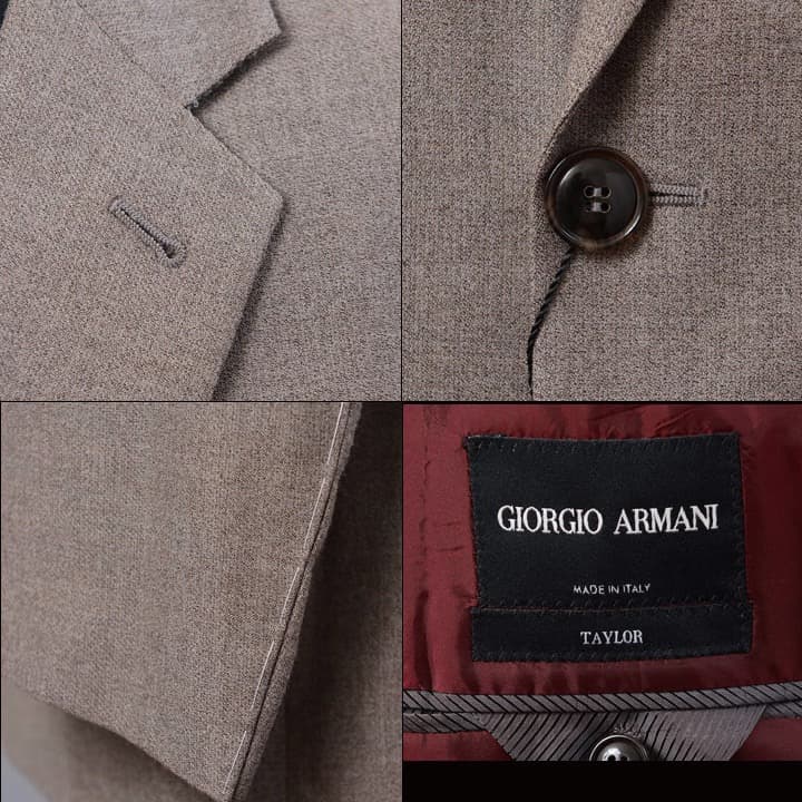 ジョルジオアルマーニ黒ラベル「TAYLORモデル」スーツ（56）