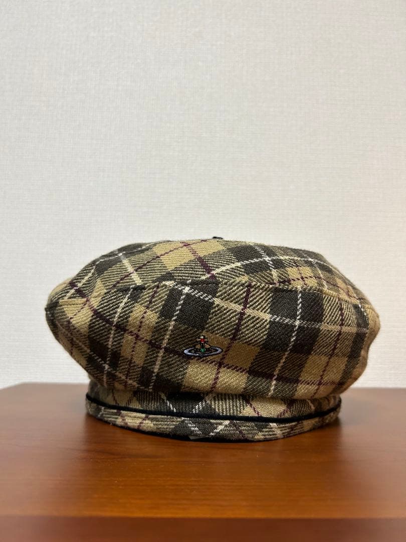 Vivienne Westwood チェック柄　ベレー帽　古着