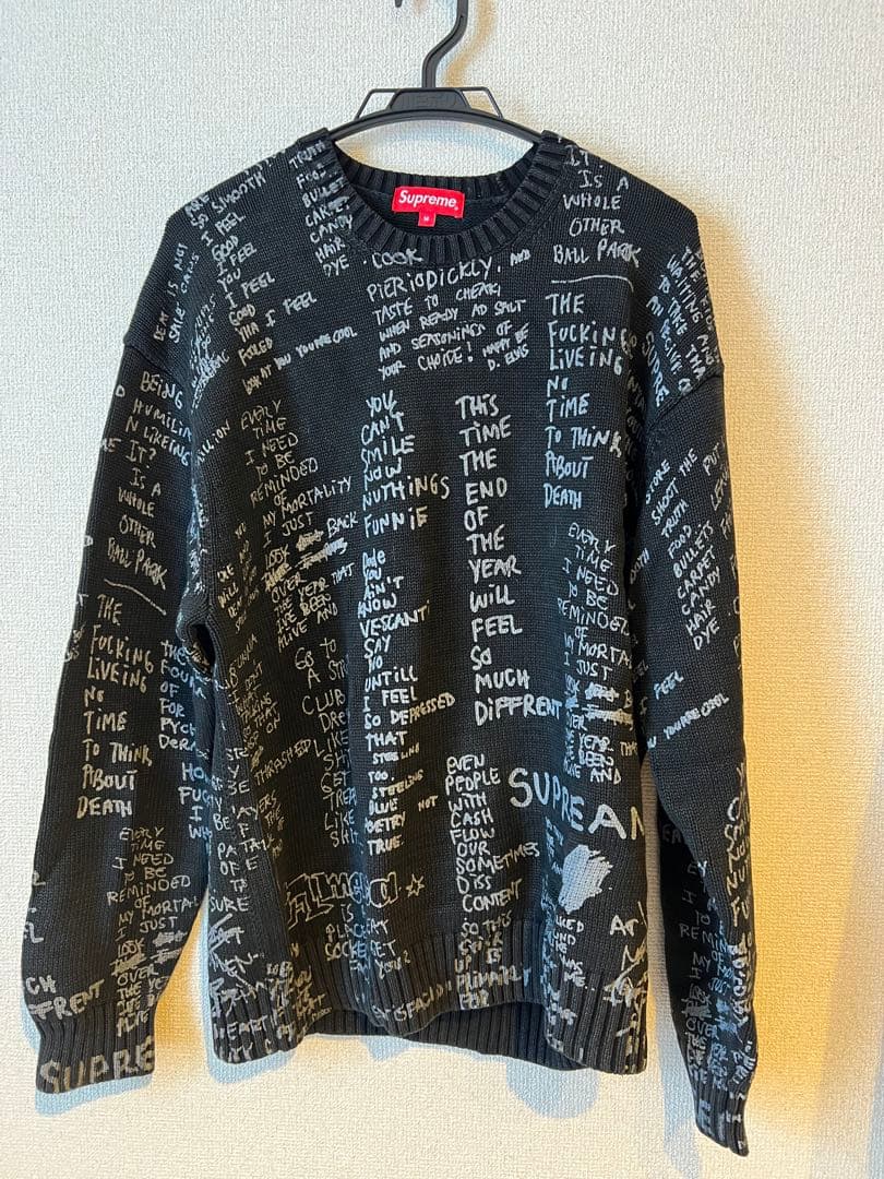 や*と様 supreme 23ss Gonz Poems Sweater M
