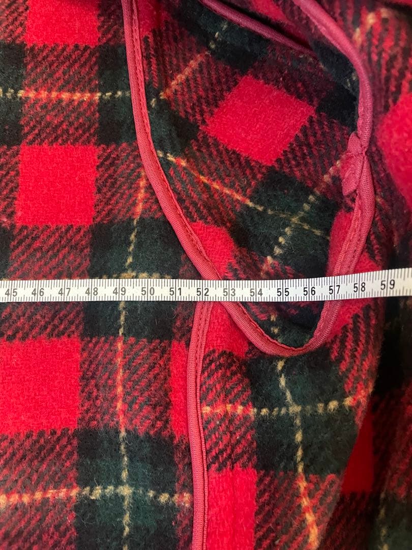 超希少 ウール赤ダッフルコート フード付き