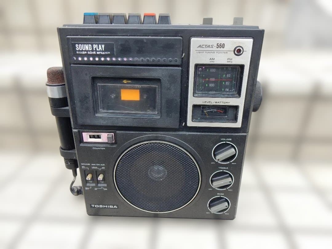 昭和レトロ ラジカセ３台ジャンク、RT-560 KR-2500 RC-212