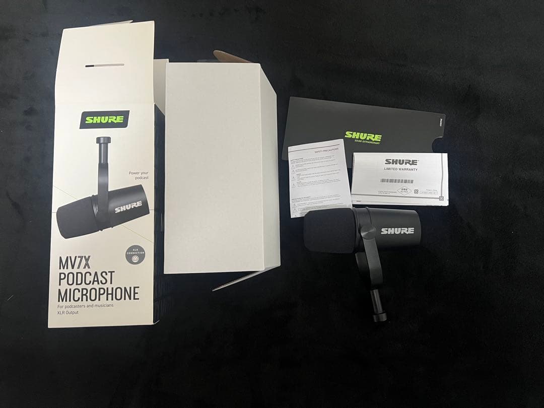 SHURE MV7X XLR接続 ダイナミックマイク