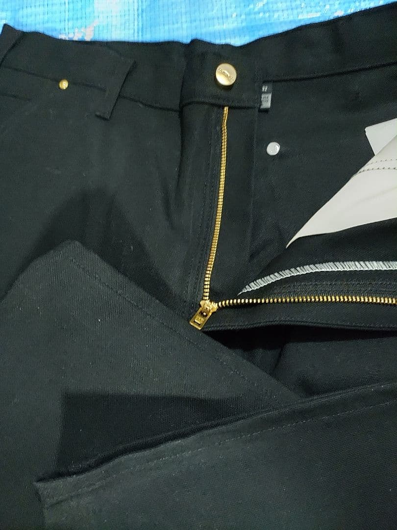 Carhartt ダブルニー w34×L32 USA製 ブラック ペインター