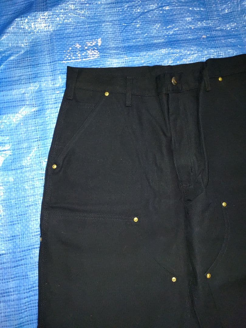 Carhartt ダブルニー w34×L32 USA製 ブラック ペインター