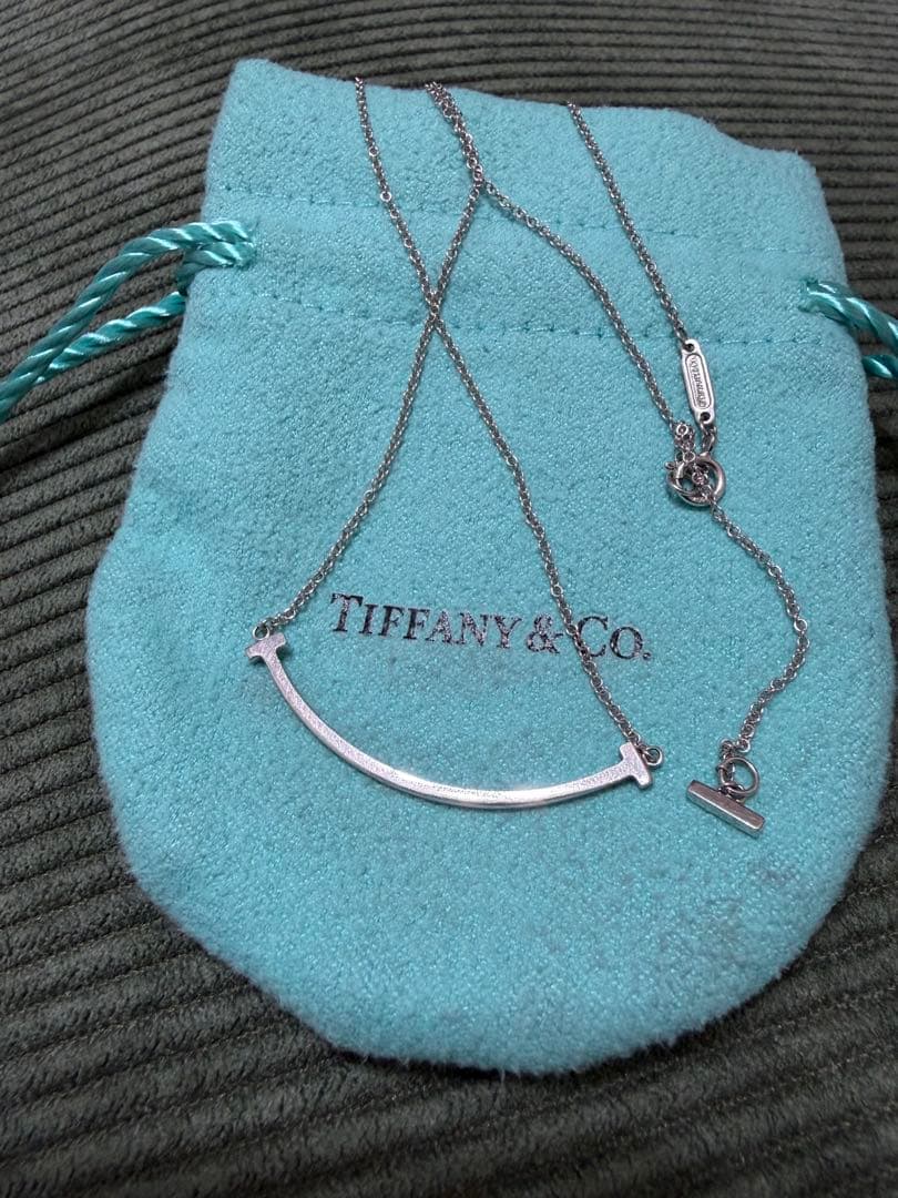 Tiffany T スマイルペンダント　ネックレス
