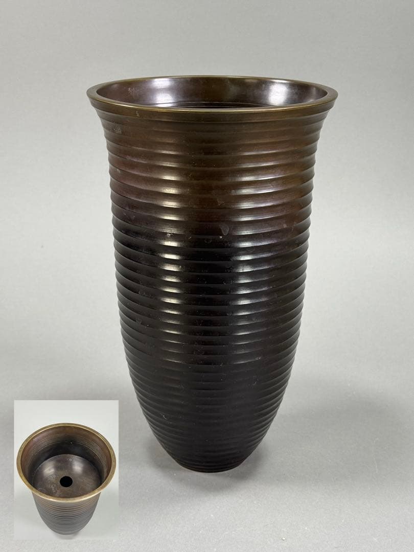 いけばな　銅花器　池坊　生花　立花　古流　花瓶　華道具