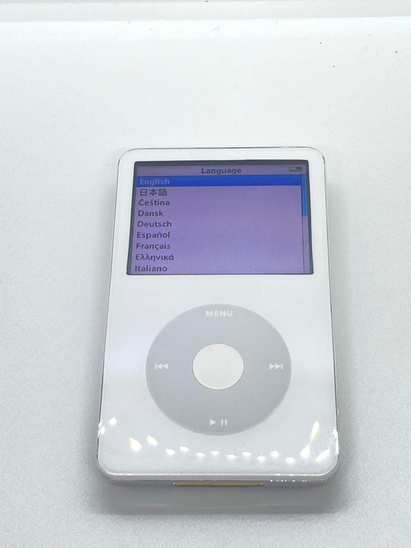 綺麗なiPod classic第5世代 30GBから256GB 白　ホワイト