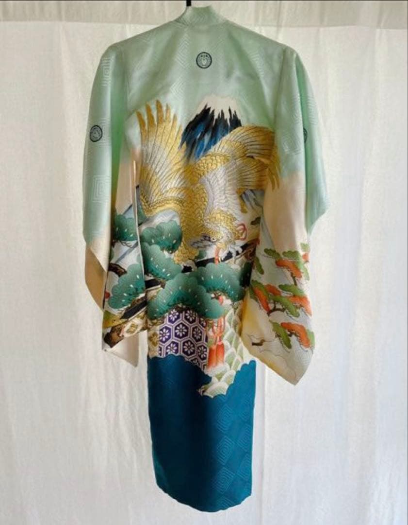 お宮参りセット　産着　絹　男の子