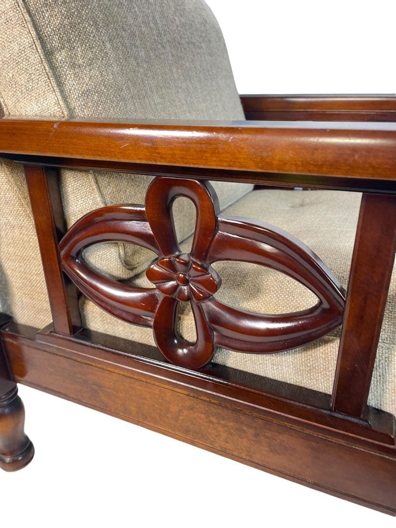 HR354 【希少デザイン】飛騨産業　穂高　キツツキ　ソファ　1人掛け