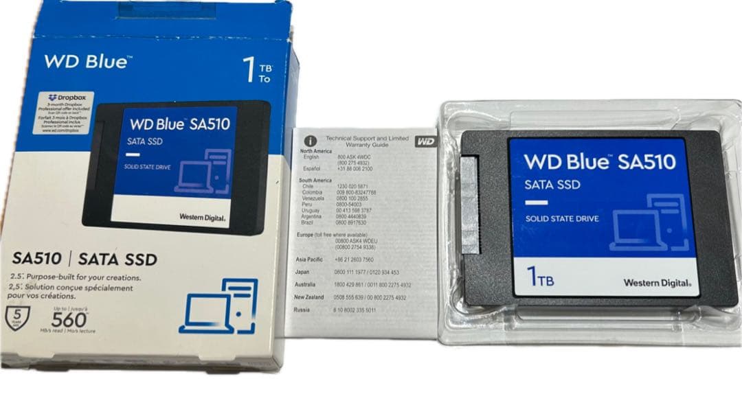 内蔵型SSD WD Blue SA510 SATA SSD 1TB