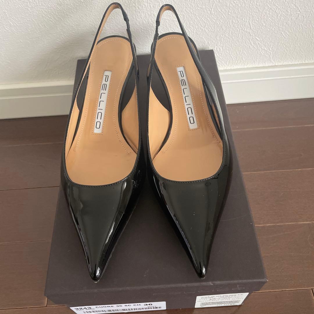 PELLICO ミュール3.5 Black 36