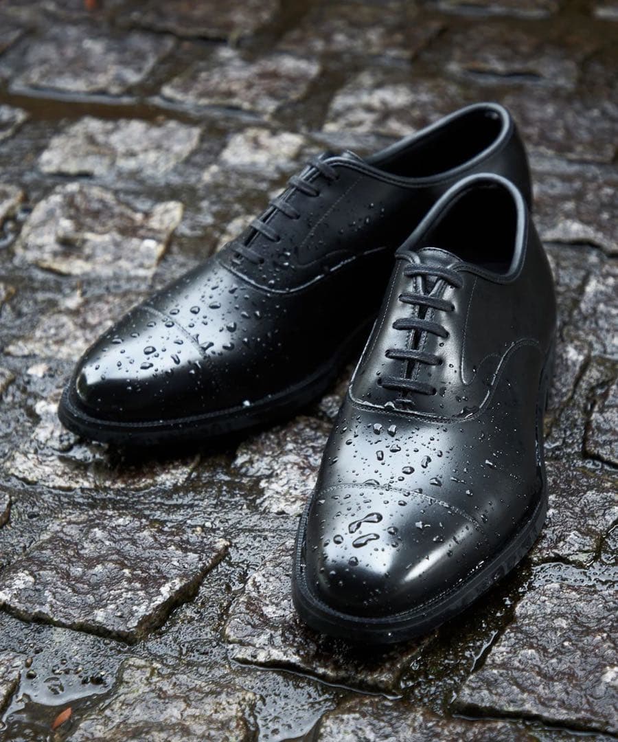 美品　レインシューズ　防水 友二郎 三陽山長　27.5cm 9.5 ビジネス革靴