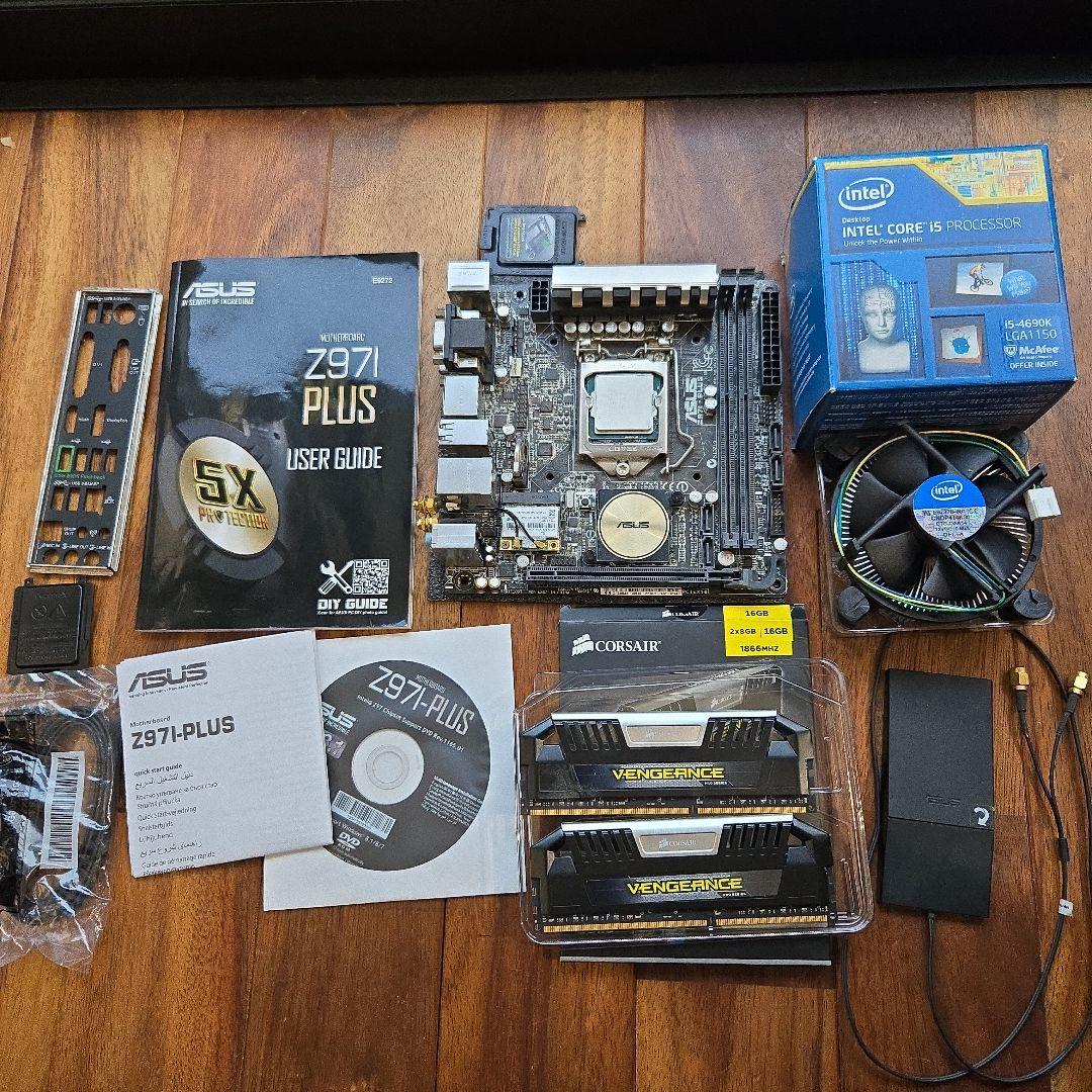 ASUS Z97-PLUS Core i5-4690K 16GBメモリセット